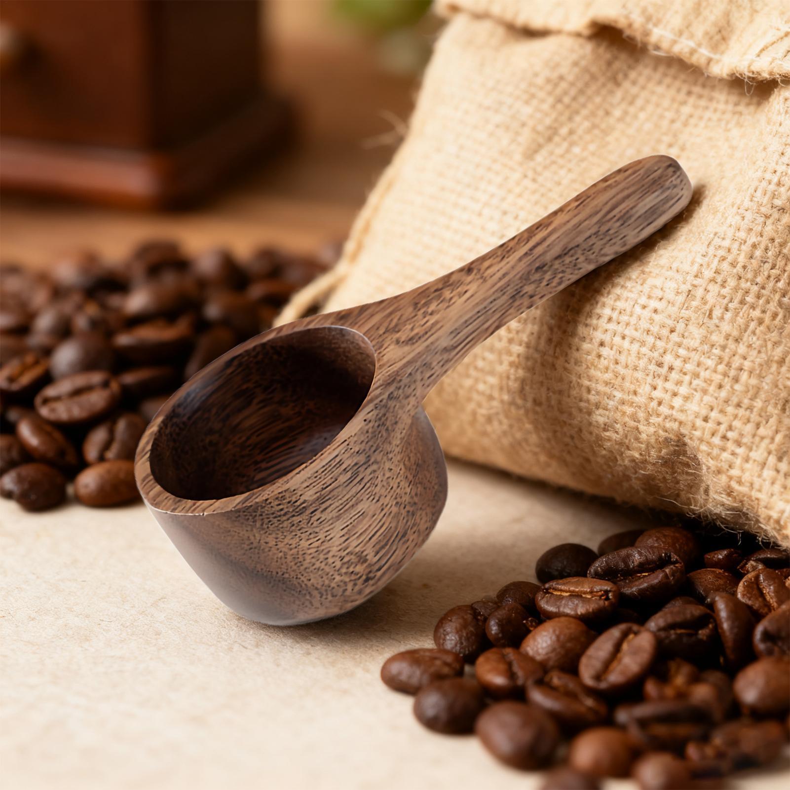 Sugar Scrub Coffee - ملعقة قياس خشبية متعددة الاستخدامات للمطبخ،