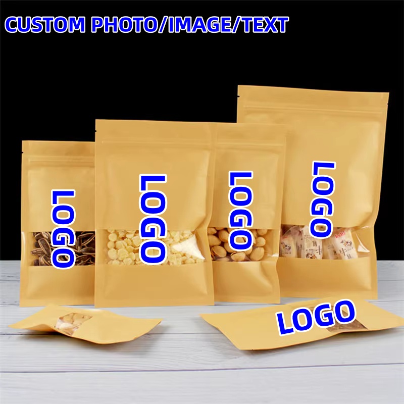 Sugar Scrub Coffee - 100 قطعة مسطحة القاع كرافت ورقة