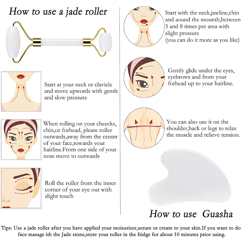 الطبيعية اليشم الأسطوانة الوجه - مراجعة Jade Roller Stone وسعره