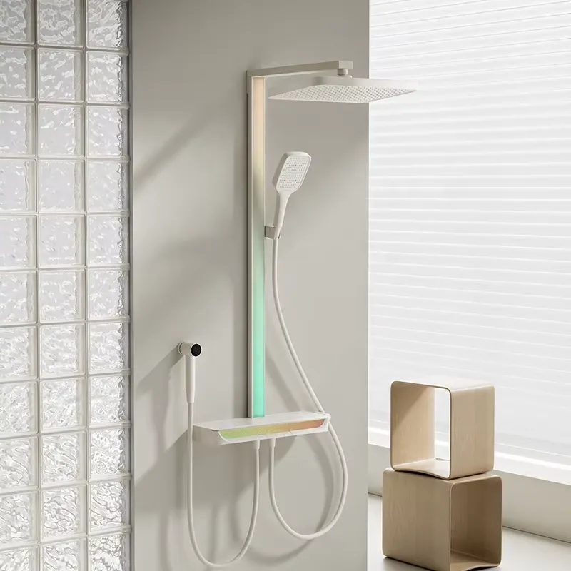 طقم دش رقمي نحاسي بتصميم شلال، - مراجعة Spa & Wellness Joule وسعره