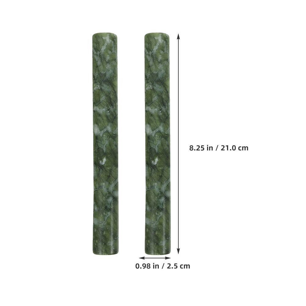 قطعتان من عصا تدليك العجين الم - مراجعة Jade Roller Stone وسعره
