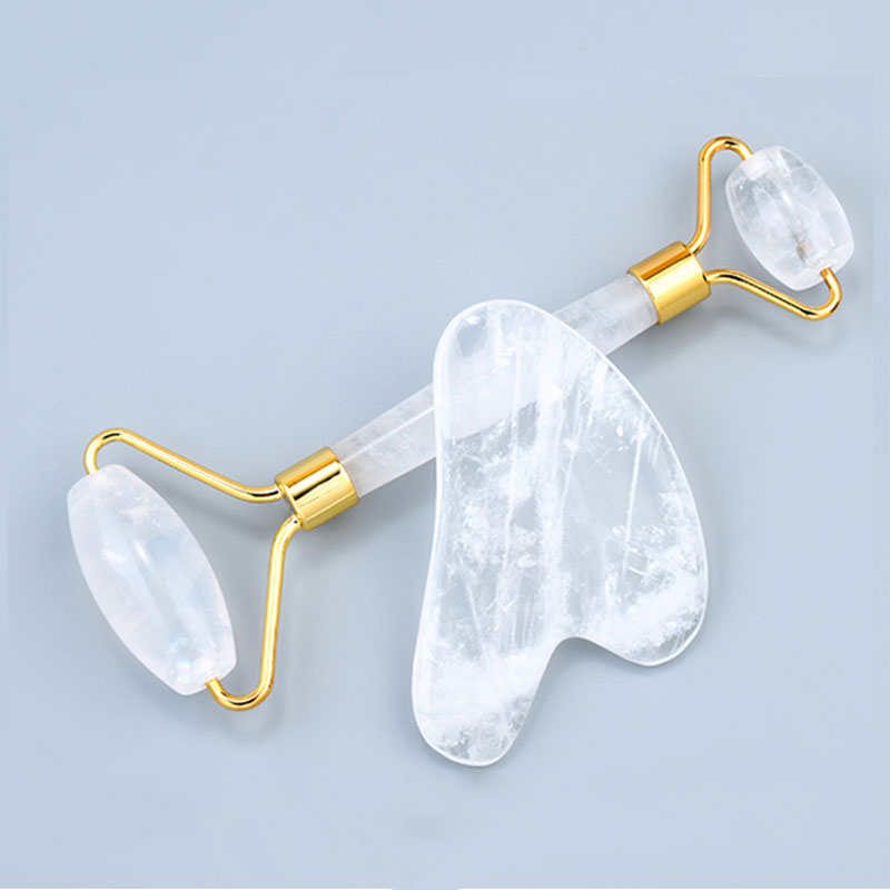 الطبيعية الأبيض كريستال تدليك  - مراجعة Jade Roller Stone وسعره
