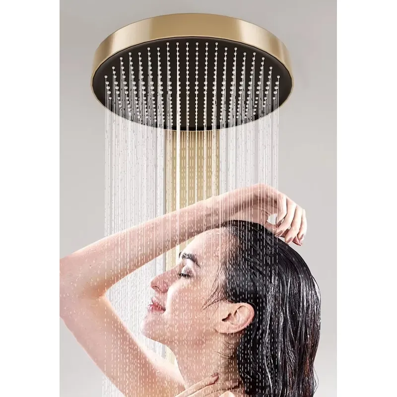 طقم لوحة دش نحاسية بتصميم مطر  - مراجعة Spa & Wellness Joule وسعره